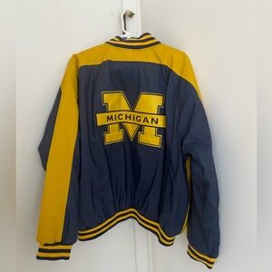 Vintage Michigan Wolverines Varsity-Style Letterman Jacket by Steve & Barry’s